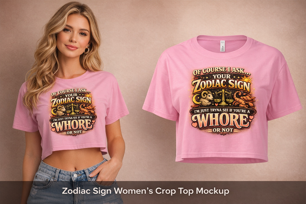 Zodiac Sign Women’s Crop Top
