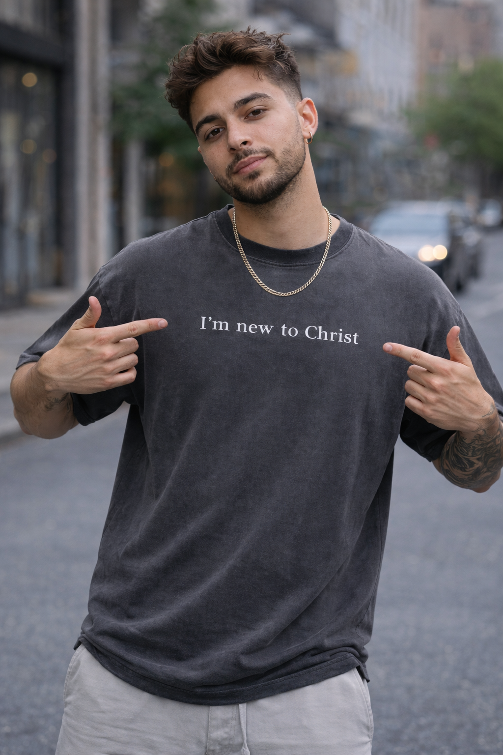 Im New To Christ Faded T-Shirt